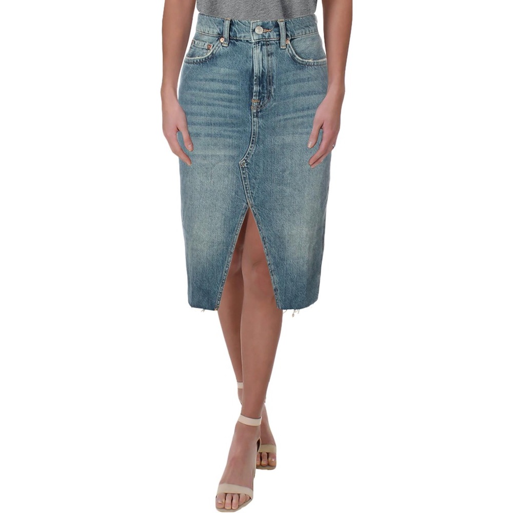 Free People jeans midi skirt New with tag